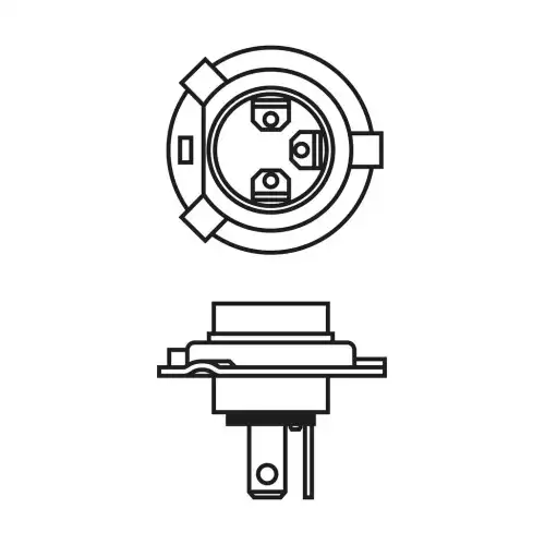 BOSCH Ampül 12V H4 P43T Plus 90 1987301077