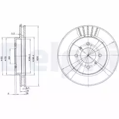 DELPHI Ön Fren Diski Havalı 256 4 BG3612