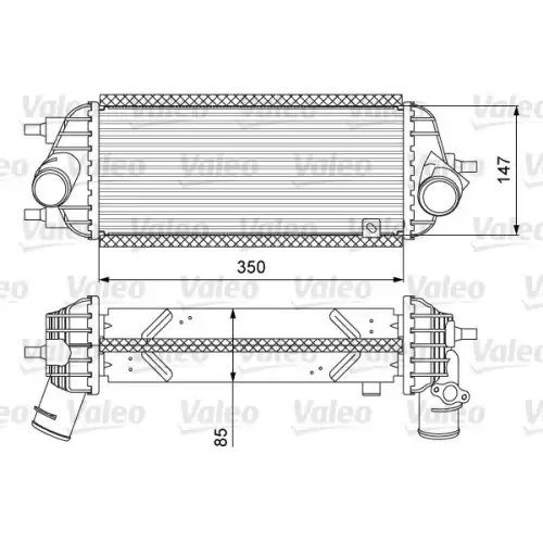 VALEO Turbo İntercool radyatörü 818626