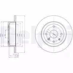 DELPHI Arka Fren Diski BG4244
