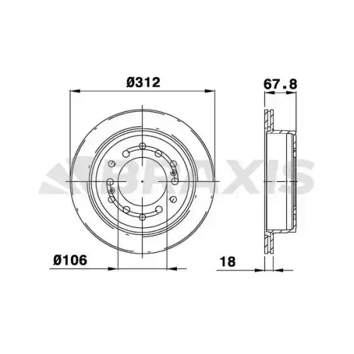 BRAXIS Arka Fren Diski AE0693