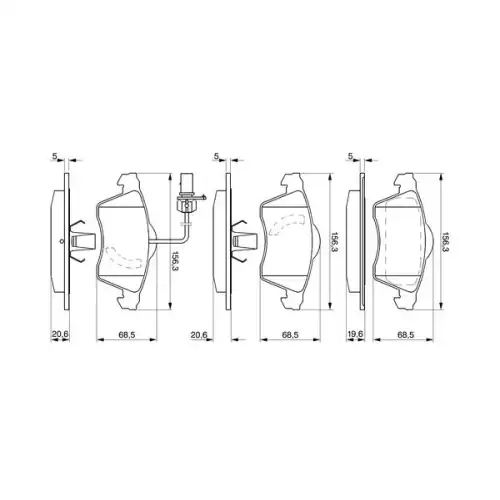 BOSCH Ön Fren Balatası Tk 0986424537