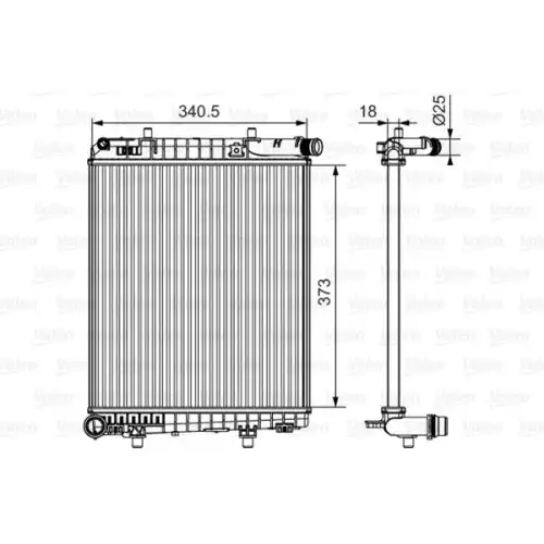 VALEO Motor Su Radyatörü 735633