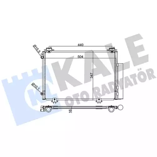 KALE Klima Radyatörü Kondanser 390200