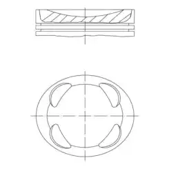 MAHLE Piston+Segman 77.01Mm 081PI00104000