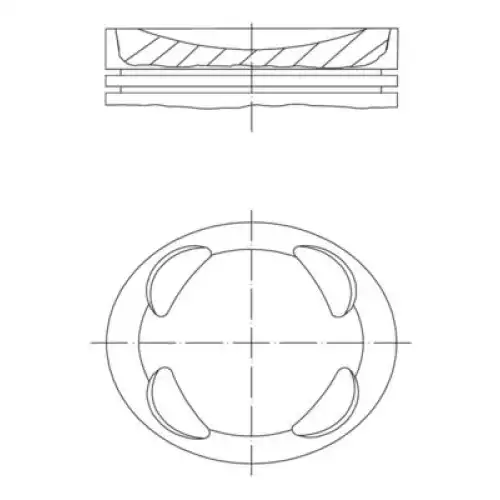 MAHLE Piston+Segman 77.01Mm 081PI00104000