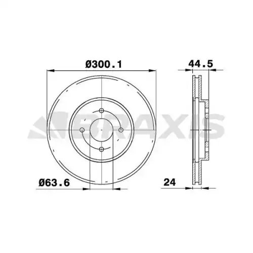BRAXIS Ön Fren Diski AE0641