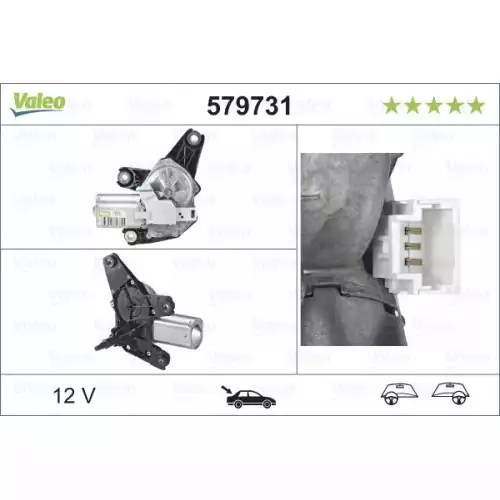 VALEO Arka Cam Silecek Motoru 579731