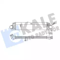 KALE Turbo Radyatörü Intercooler Aluminyum Plastik Brazing 345035