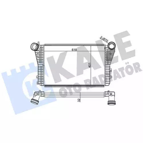 KALE Turbo Radyatörü İntercoller 342100