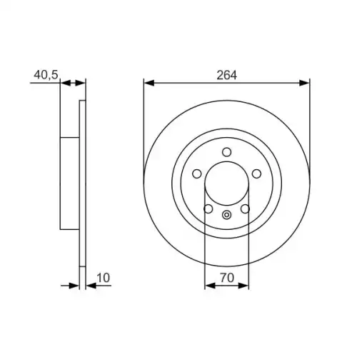 BOSCH Arka Fren Diski 0986479S88