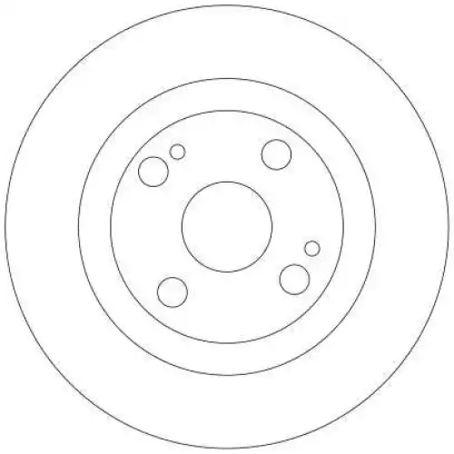 TRW Arka Fren Diski Düz DF4278