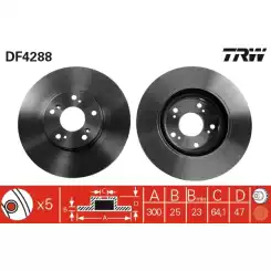 TRW Ön Fren Diski Havalı 300.5mm DF4288