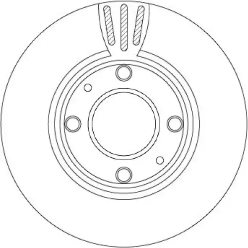 TRW Ön Fren Diski Havalı 242.4mm Takım DF4496