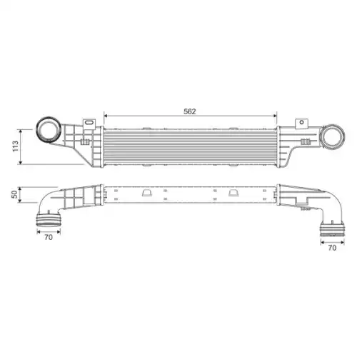 VALEO Turbo İntercool radyatörü 817907