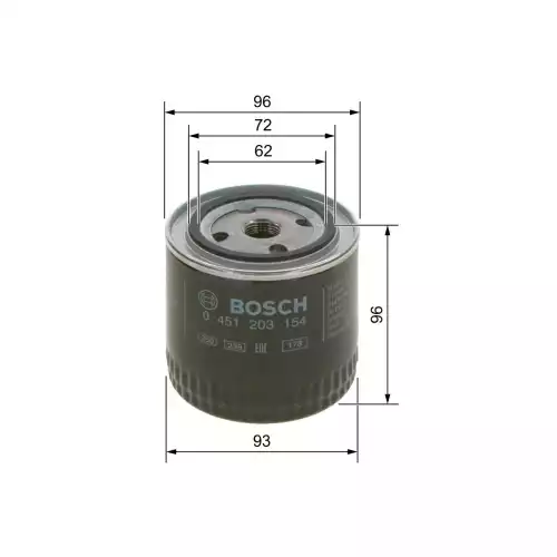 BOSCH Yağ Filtre 0451203154