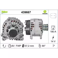 VALEO Alternatör 12 V 180A 439667