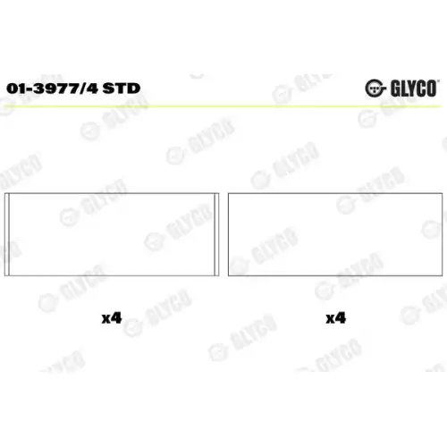 GLYCO Kol Yatak Std 01-3977/4 STD