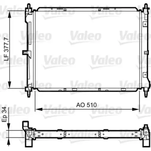 VALEO Motor Su Radyatörü 734436