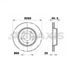 BRAXIS Arka Fren Diski AE0787