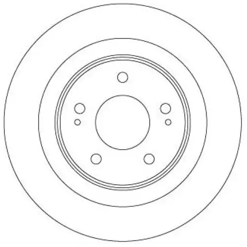 TRW Arka Fren Diski Düz DF6598