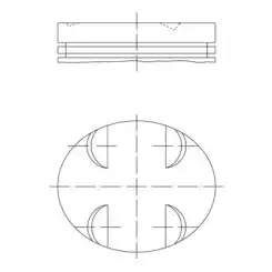 MAHLE Motor Pistonu 92.00mm 0831200