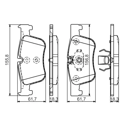 BOSCH Ön Fren Balatası 0986TB3188