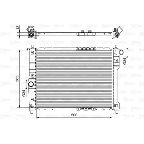 VALEO Motor Su Radyatörü 701544