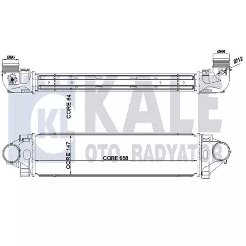 KALE Turbo Radyatörü Intercooler 344930