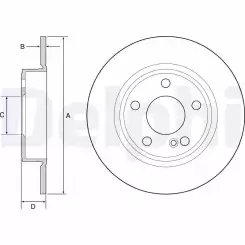 DELPHI Fren Diski Arka Takım BG4555C