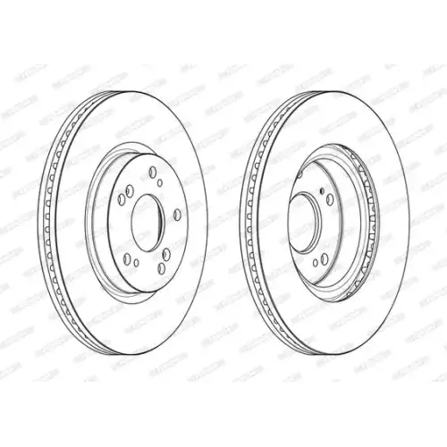 FERODO Ön Fren Diski Havalı 293Mm DDF2473C