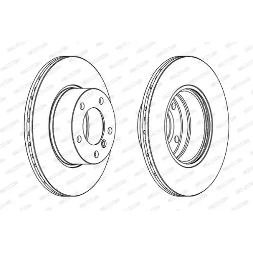 FERODO Ön Fren Diski Havalı 296Mm DDF834