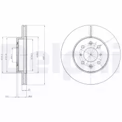 DELPHI Ön Fren Diski Havalı 262 4 BG2759