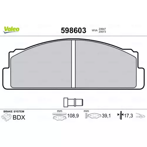 VALEO Ön Fren Balatası Tk 598603