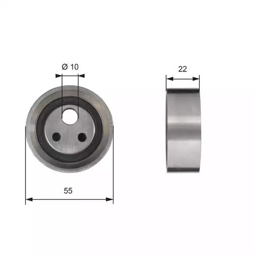 GATES Alternatör V Kayış Gergi Rulmanı T41155