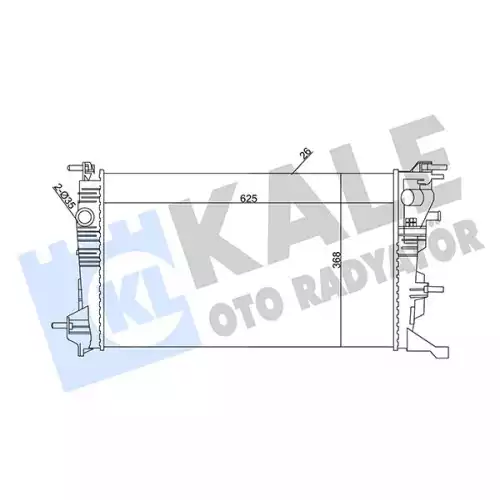 KALE Motor Su Radyatörü 351030