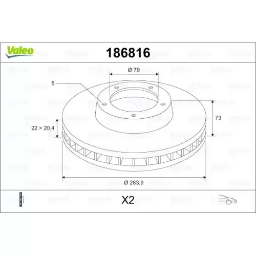 VALEO Ön Fren Diski 186816