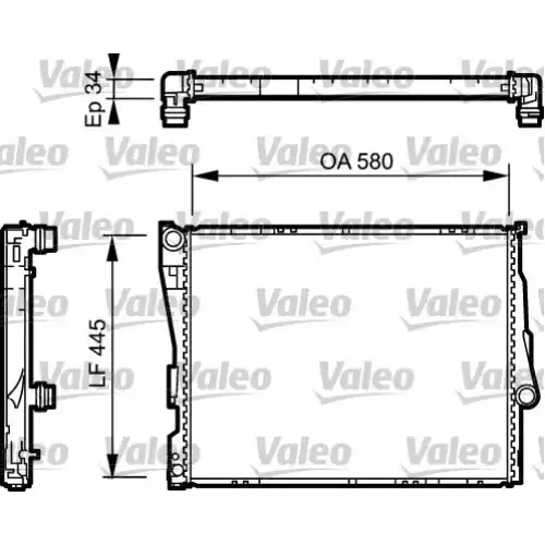 VALEO Motor Su Radyatörü 734276