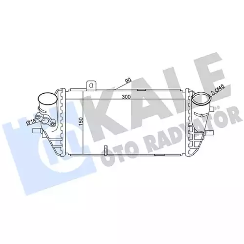 KALE Turbo Radyatörü Intercooler 344950