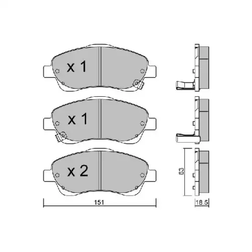 AISIN Ön Fren Balatası Tk D2233M BPTO-1001