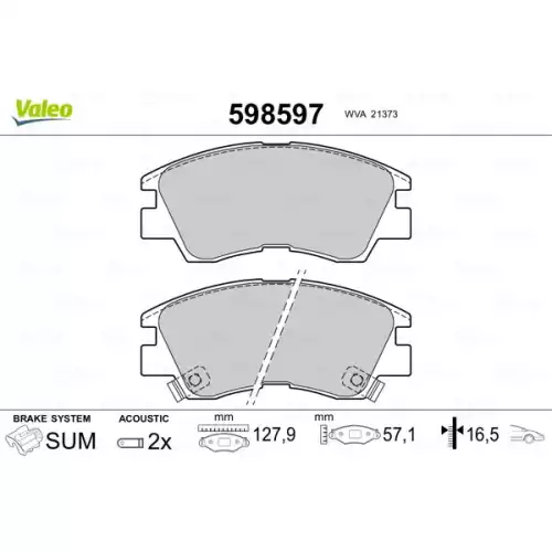 VALEO Ön Fren Balatası Tk 598597