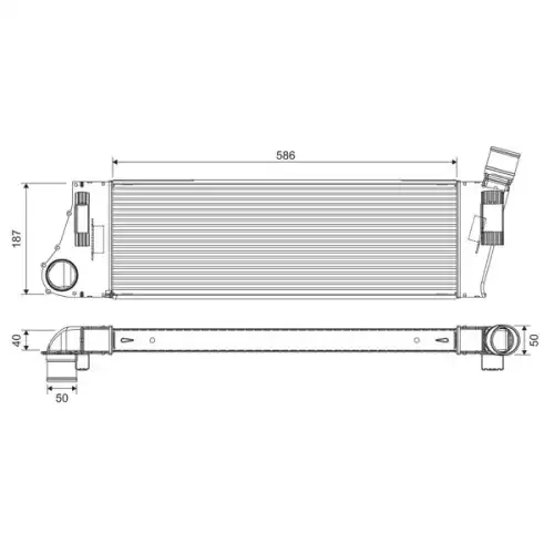 VALEO Turbo İntercooler Radyatörü 818727