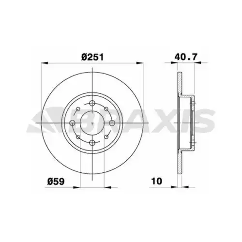 BRAXIS Arka Fren Diski AE0324