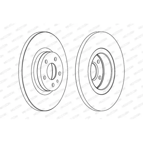 FERODO Ön Fren Diski Düz 281Mm DDF1057