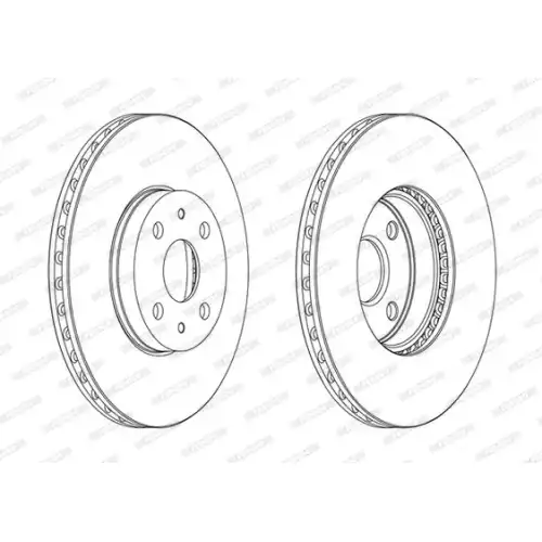 FERODO Ön Fren Diski Havalı (275 4) DDF1780C