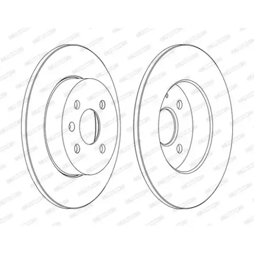 FERODO Arka Fren Diski Abs'Lı DDF1313C