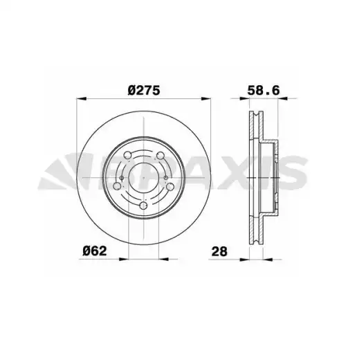 BRAXIS Ön Fren Diski AE0758