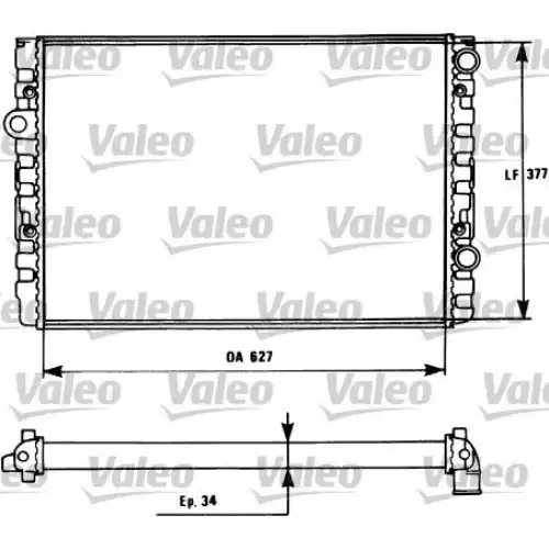 VALEO Motor Su Radyatörü 731127