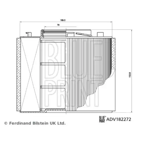 BLUE PRINT Hava Filtresi ADV182272