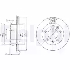 DELPHI Ön Fren Diski BG3236